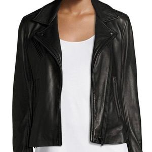 IRO
Han Leather Zip-Front Moto Jacket
